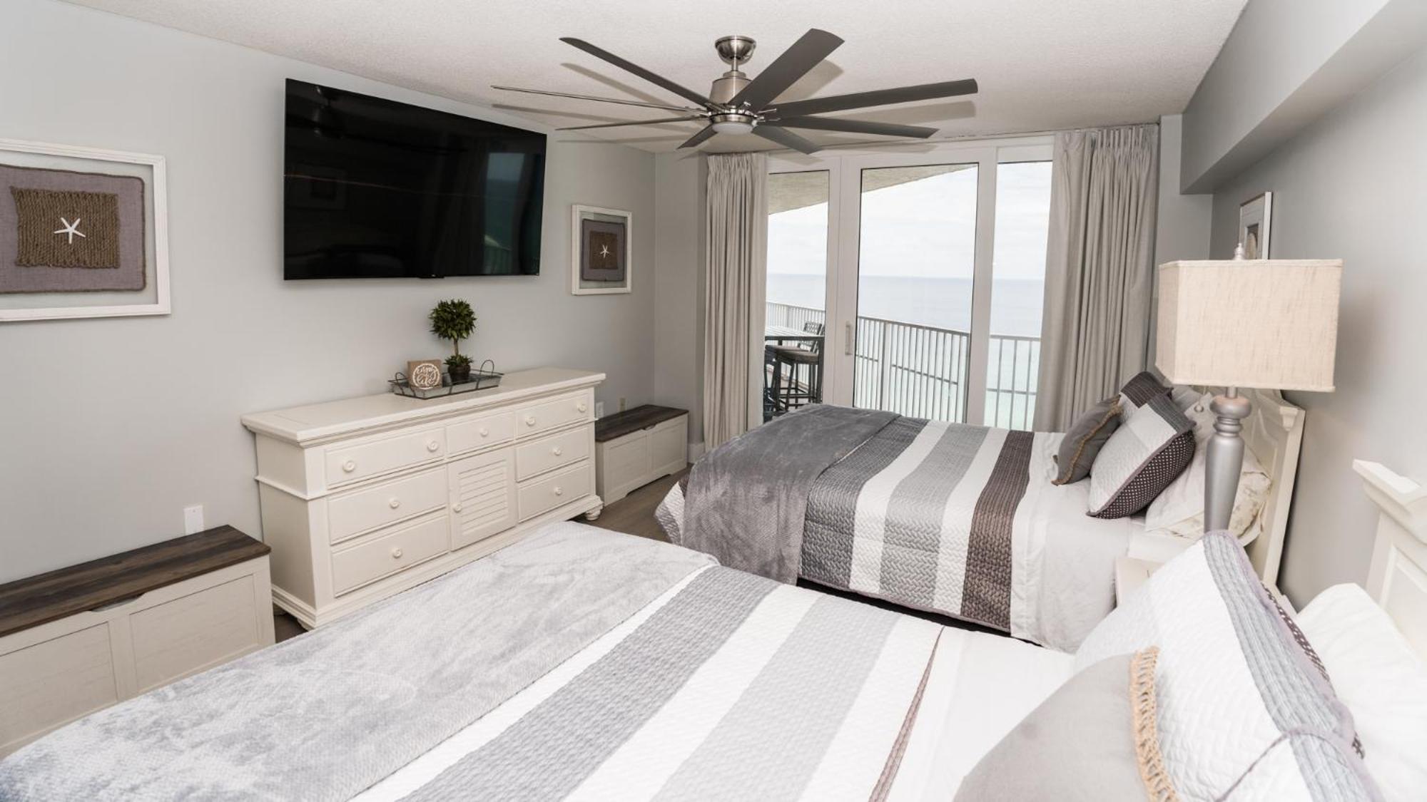 New Rental - 3Br 3Ba Corner Beachfront - 2024 Remodel - 3 Pools, Tiki Hut, Gym, Tennis Panama City Beach Exterior foto